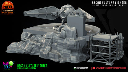 Tie Recon Vulture with landing platform Star Wars RPG Legion Shatterpoint compatible - War Bear
