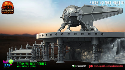 Tie Recon Vulture with landing platform Star Wars RPG Legion Shatterpoint compatible - War Bear
