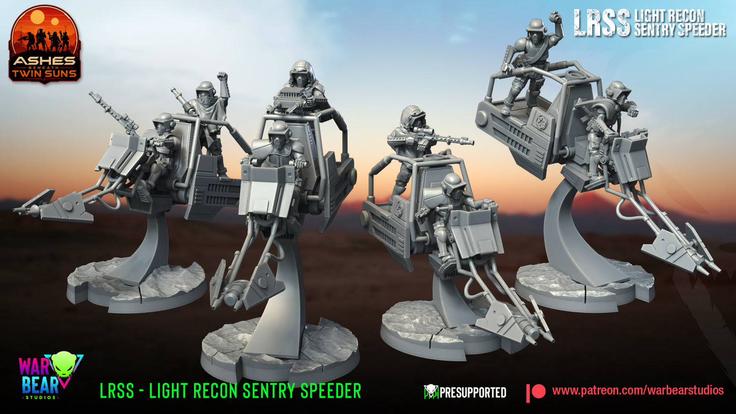 4 x LRSS Light Recon Sentry Speeder star wars legion rpg compatible warbear