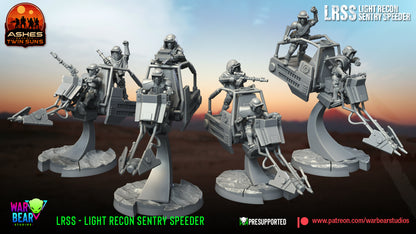 4 x LRSS Light Recon Sentry Speeder star wars legion rpg compatible warbear