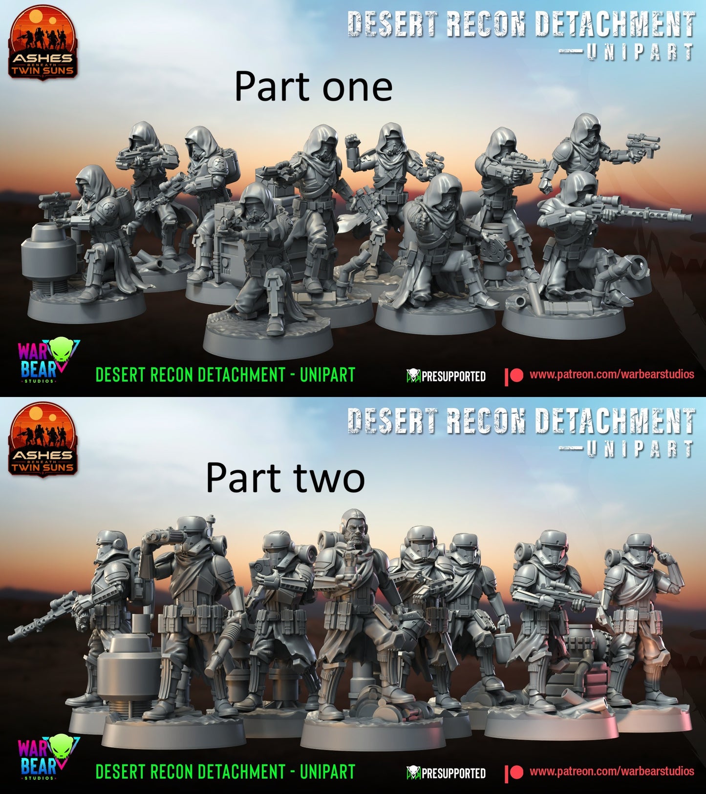 Imperial Desert Recon Troopers Star wars rpg legion shatterpoint War bear