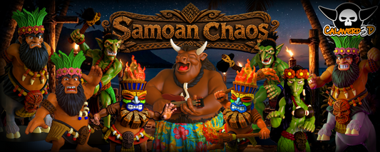 Hawaiian/Samoan Chaos Dwarf Fantasy Football proxy Team Calaverd