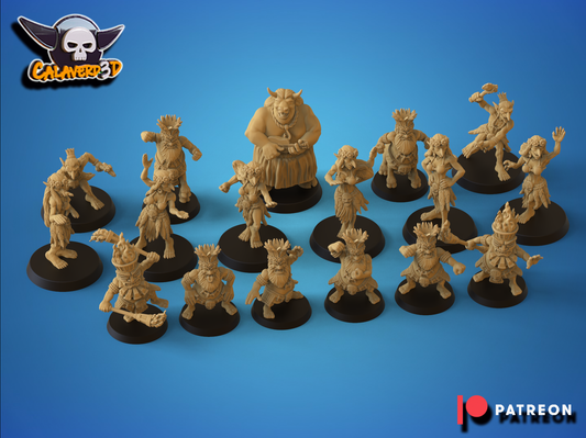 Hawaiian/Samoan Chaos Dwarf Fantasy Football proxy Team Calaverd