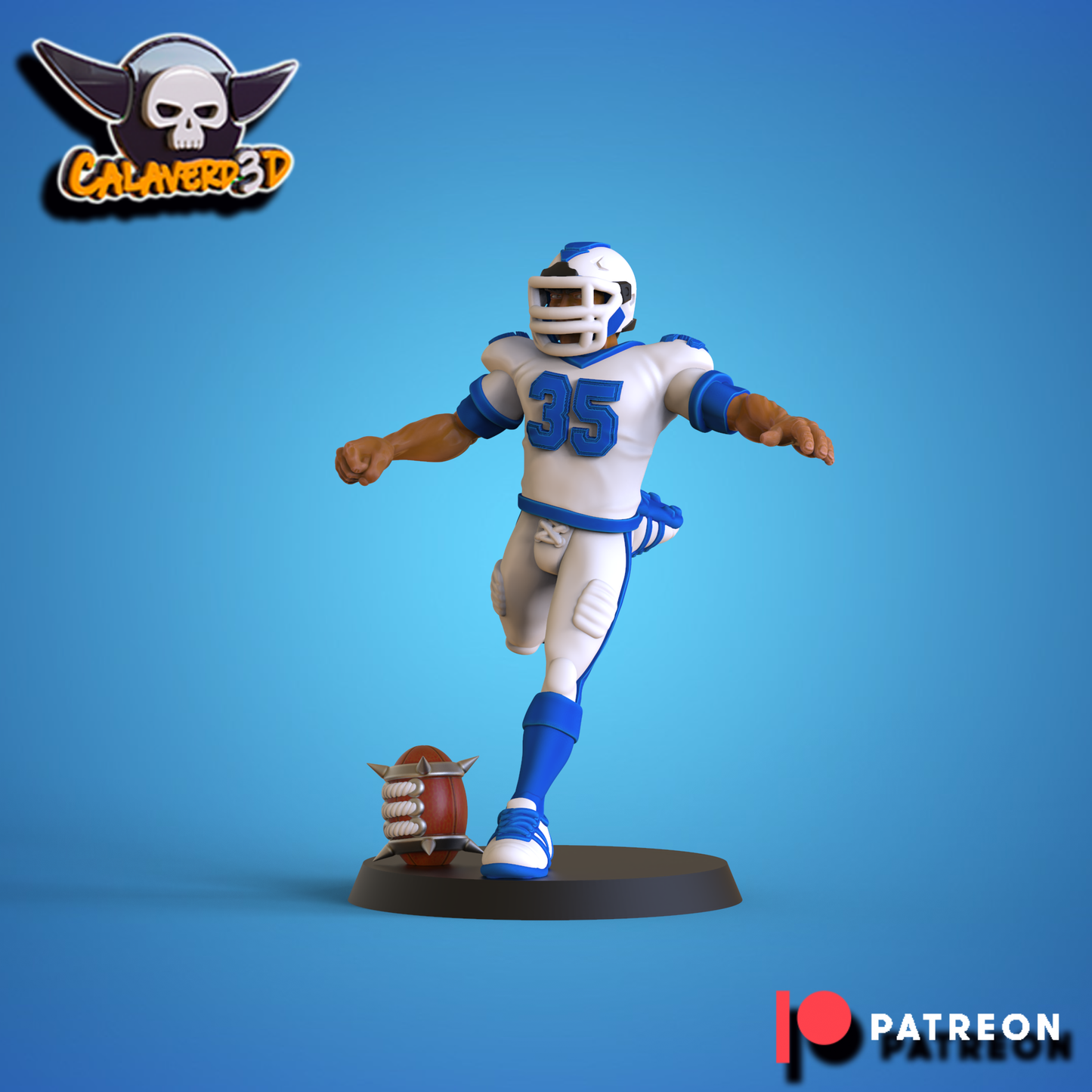 Human American Style Fantasy Football Team  - Calaverd