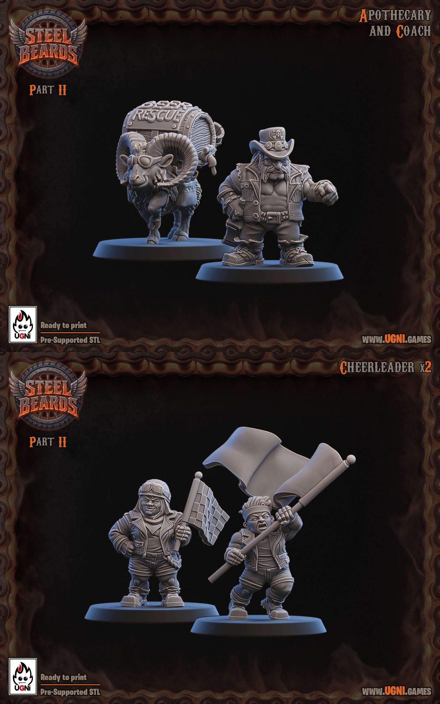 Steel Beards - Dwarf Fantasy Football Team - UGNI