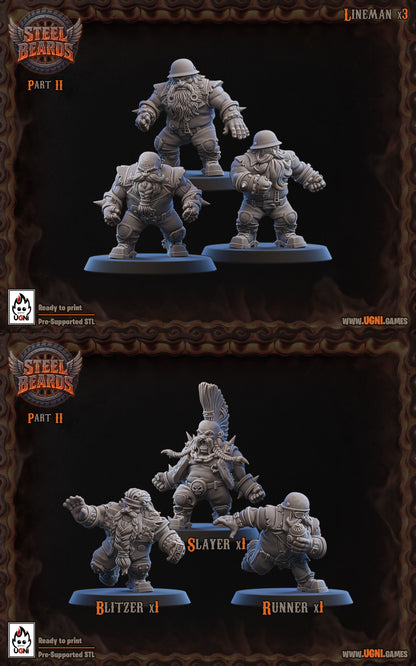 Steel Beards - Dwarf Fantasy Football Team - UGNI