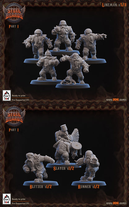 Steel Beards - Dwarf Fantasy Football Team - UGNI