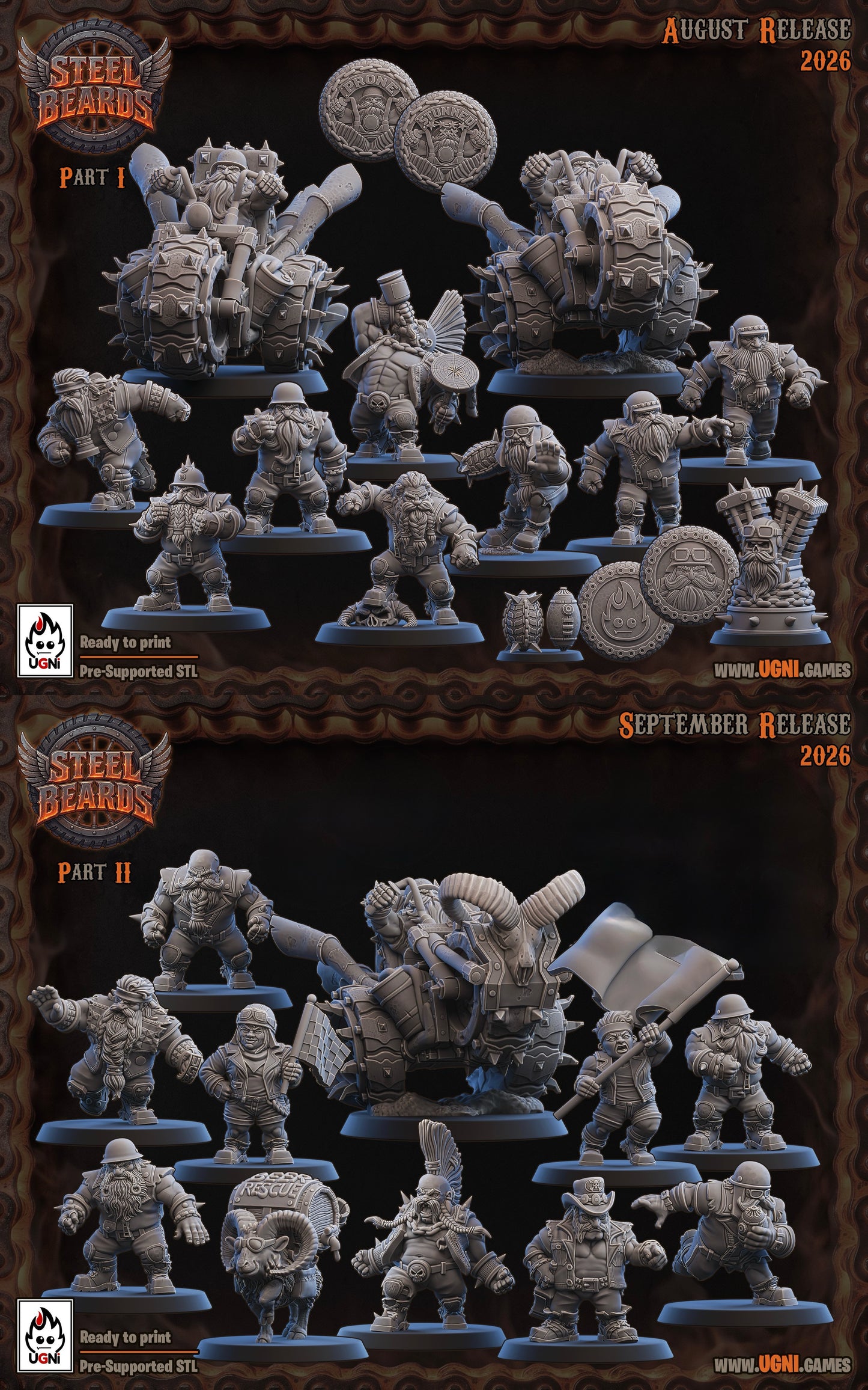 Steel Beards - Dwarf Fantasy Football Team - UGNI