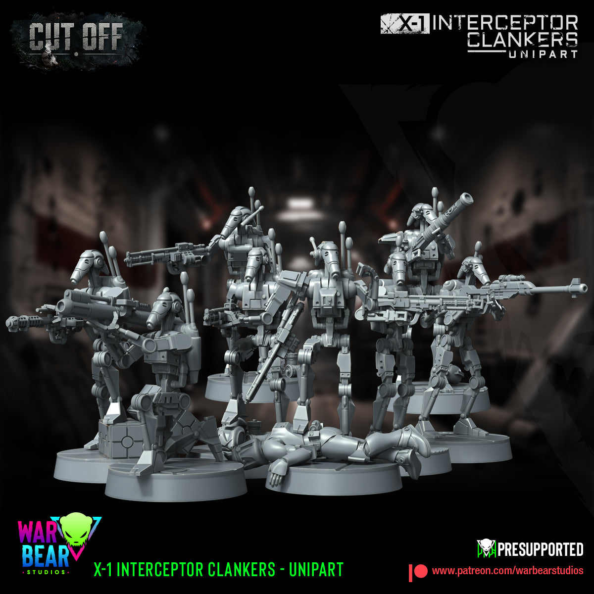8 x Interceptor-Clanker Droids Star Wars legion shatterpoint compatible warbear