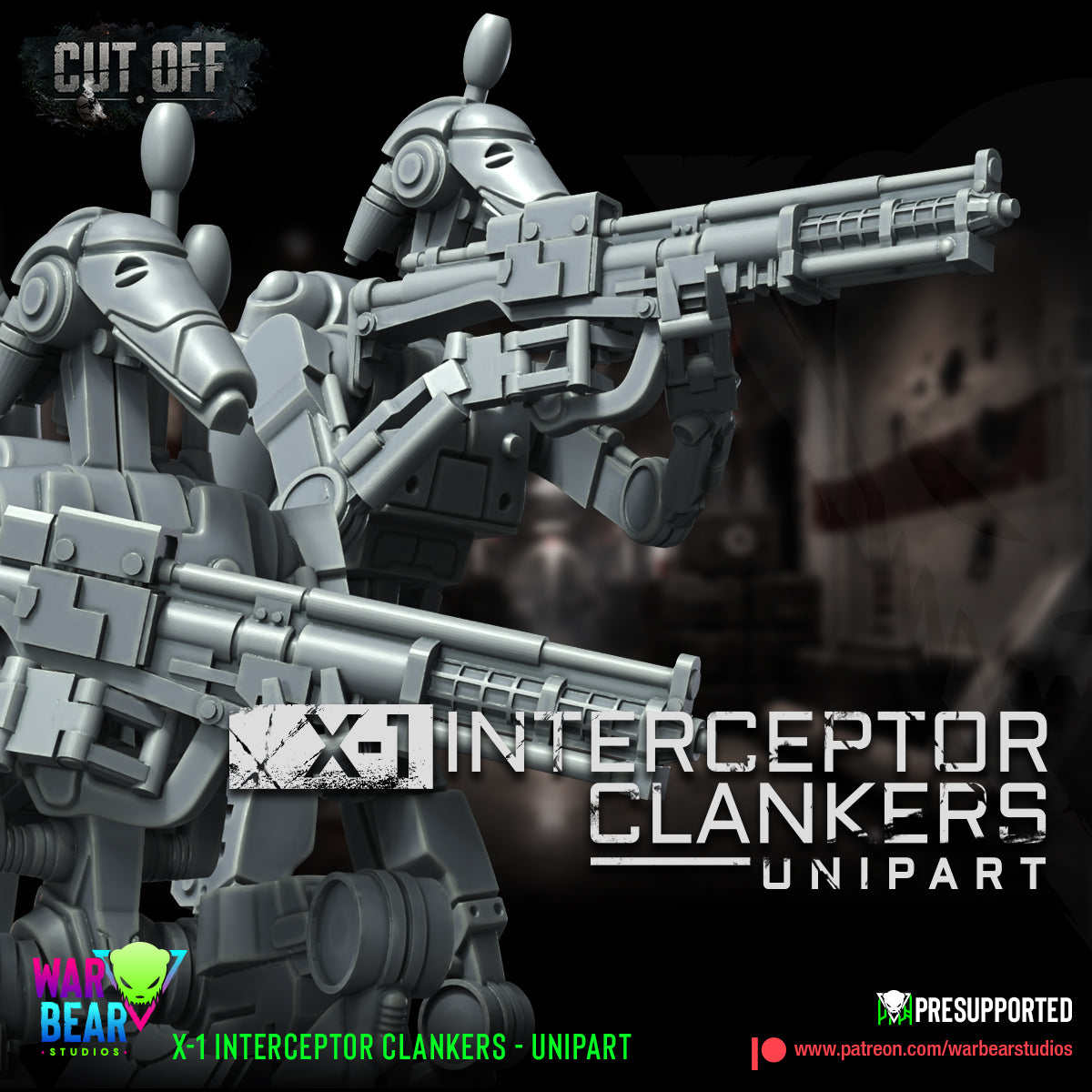 8 x Interceptor-Clanker Droids Star Wars legion shatterpoint compatible warbear
