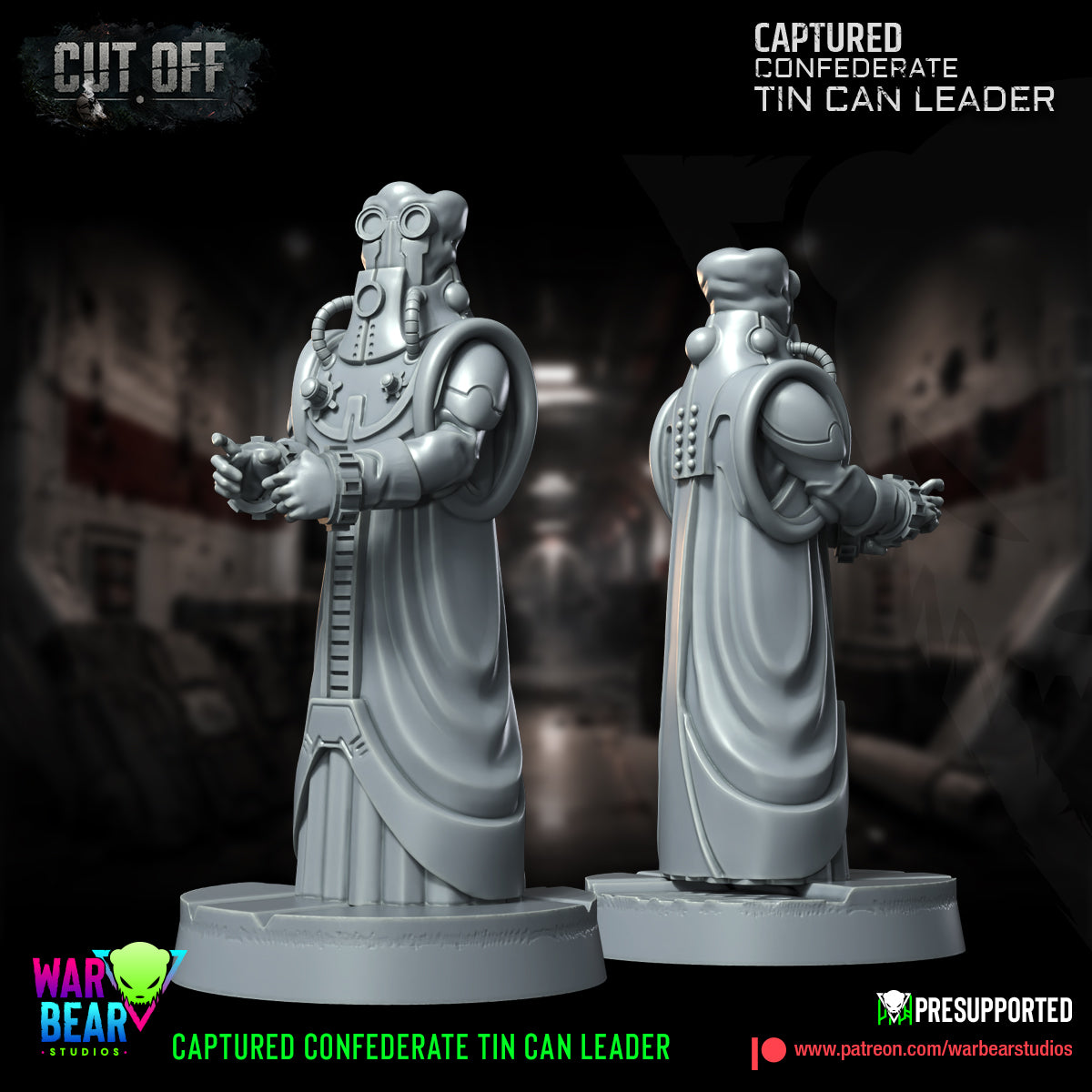 Captured Confederate Leader & guards starwars rpg legion shatterpoint - war bear