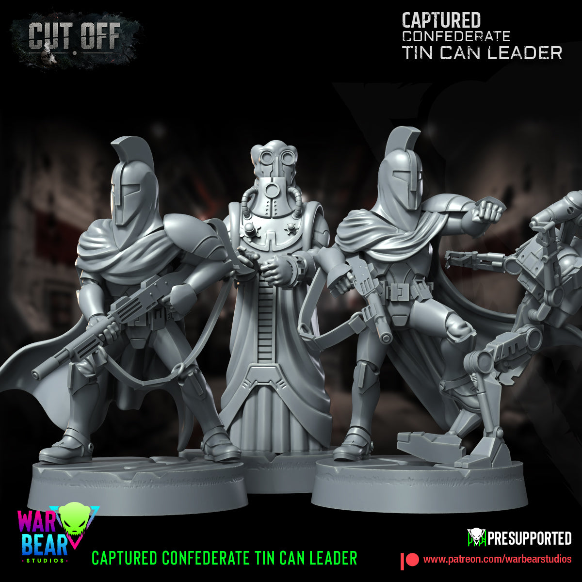 Captured Confederate Leader & guards starwars rpg legion shatterpoint - war bear