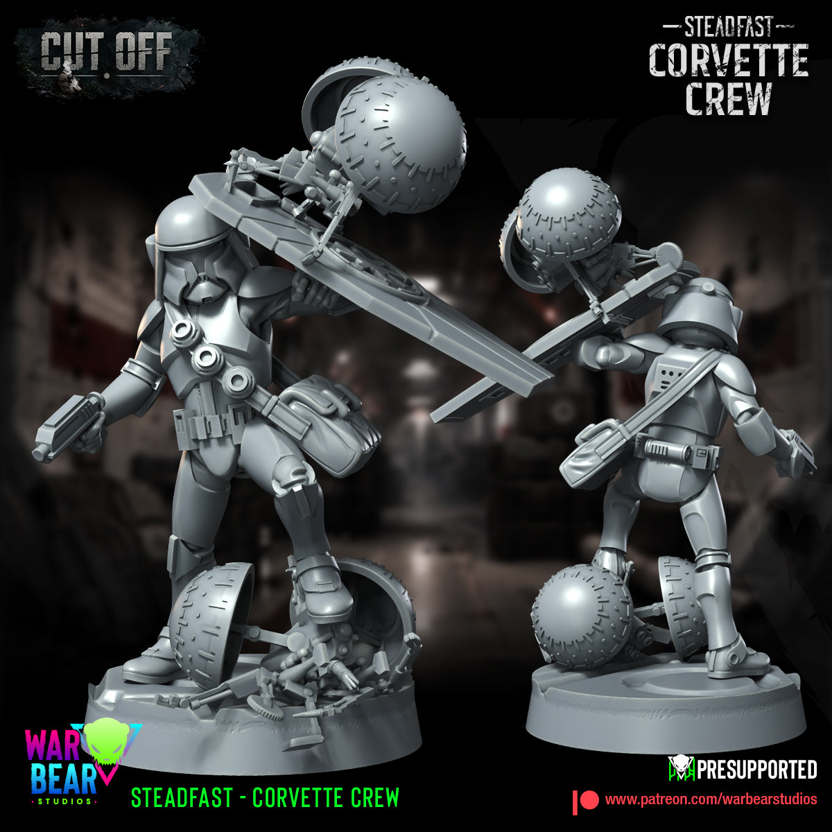 6 x Steadfast Corvette Crew starwars rpg legion shatterpoint - war bear