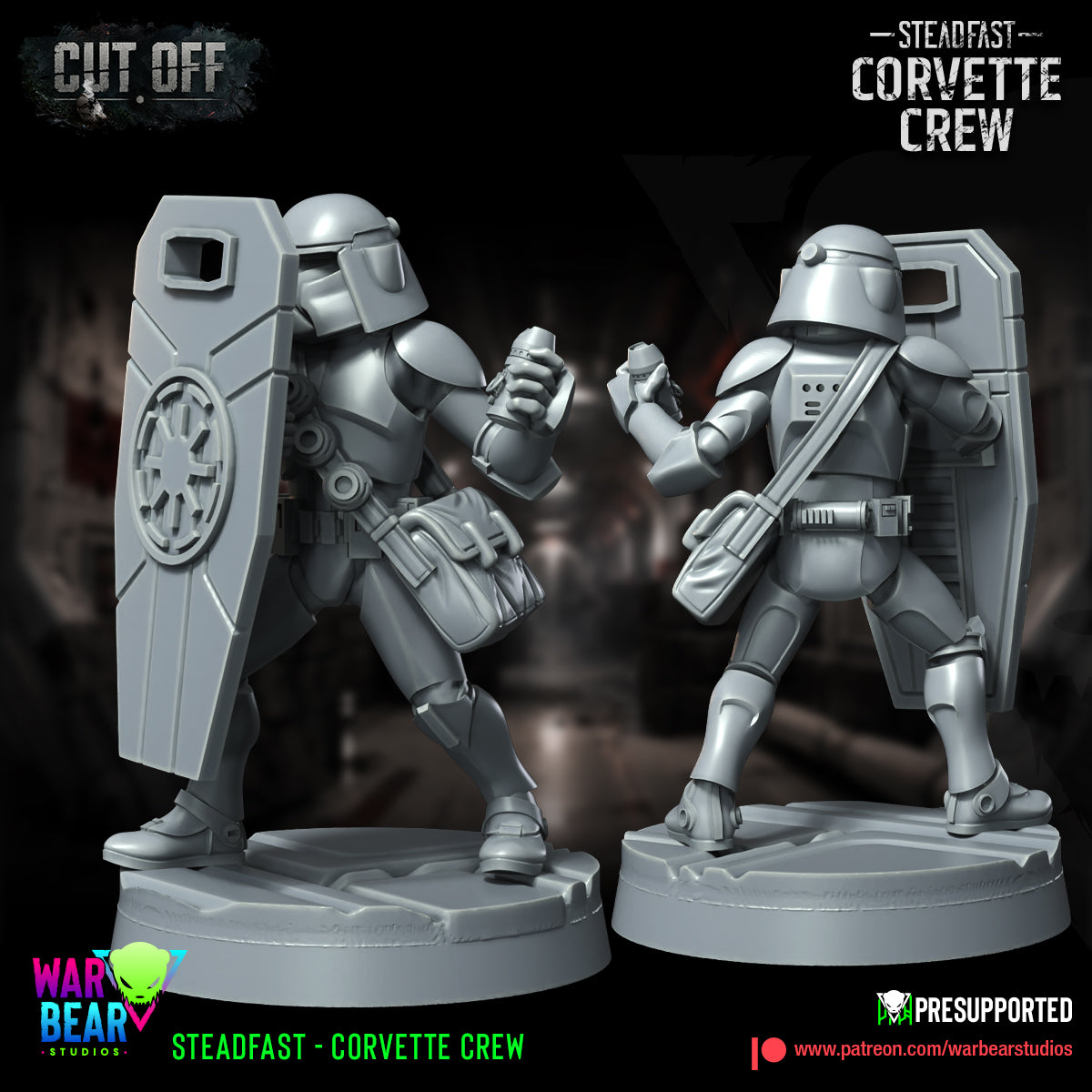 6 x Steadfast Corvette Crew starwars rpg legion shatterpoint - war bear