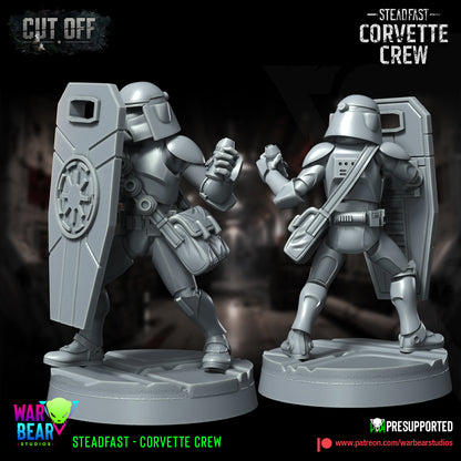 6 x Steadfast Corvette Crew starwars rpg legion shatterpoint - war bear