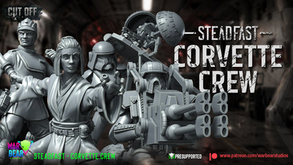 6 x Steadfast Corvette Crew starwars rpg legion shatterpoint - war bear