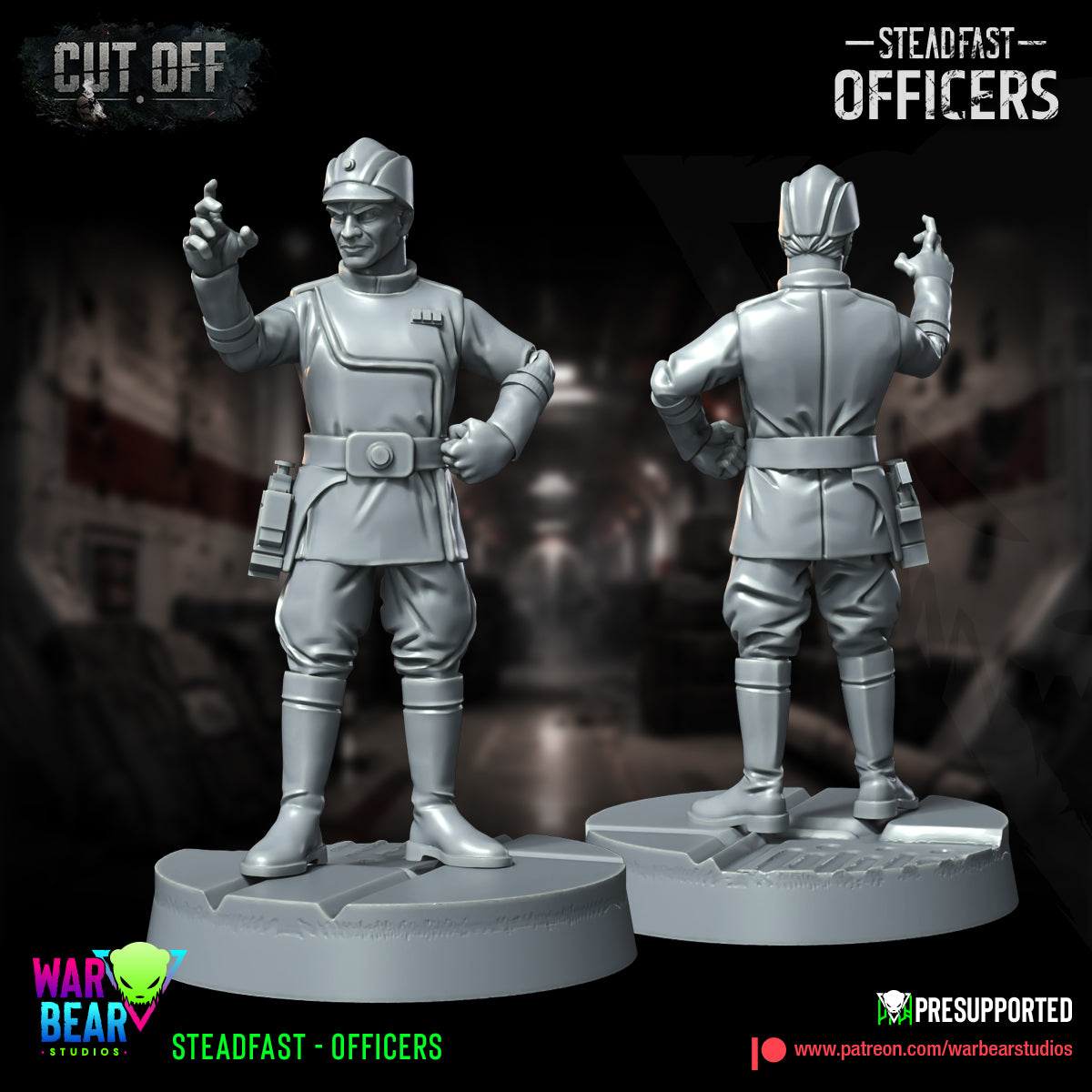 4 x Steadfast Imperial Officers starwars rpg legion shatterpoint - war bear