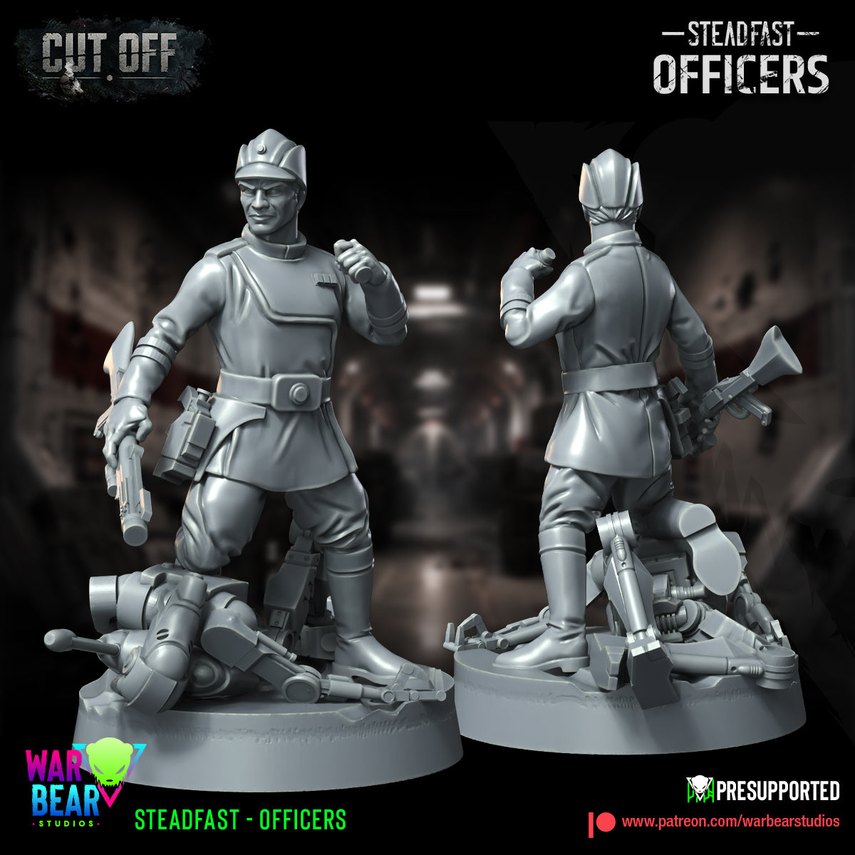 4 x Steadfast Imperial Officers starwars rpg legion shatterpoint - war bear