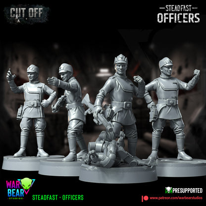 4 x Steadfast Imperial Officers starwars rpg legion shatterpoint - war bear
