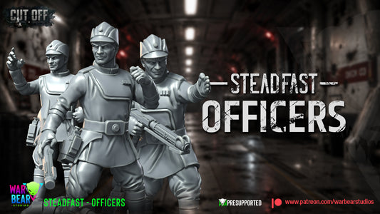 4 x Steadfast Imperial Officers starwars rpg legion shatterpoint - war bear