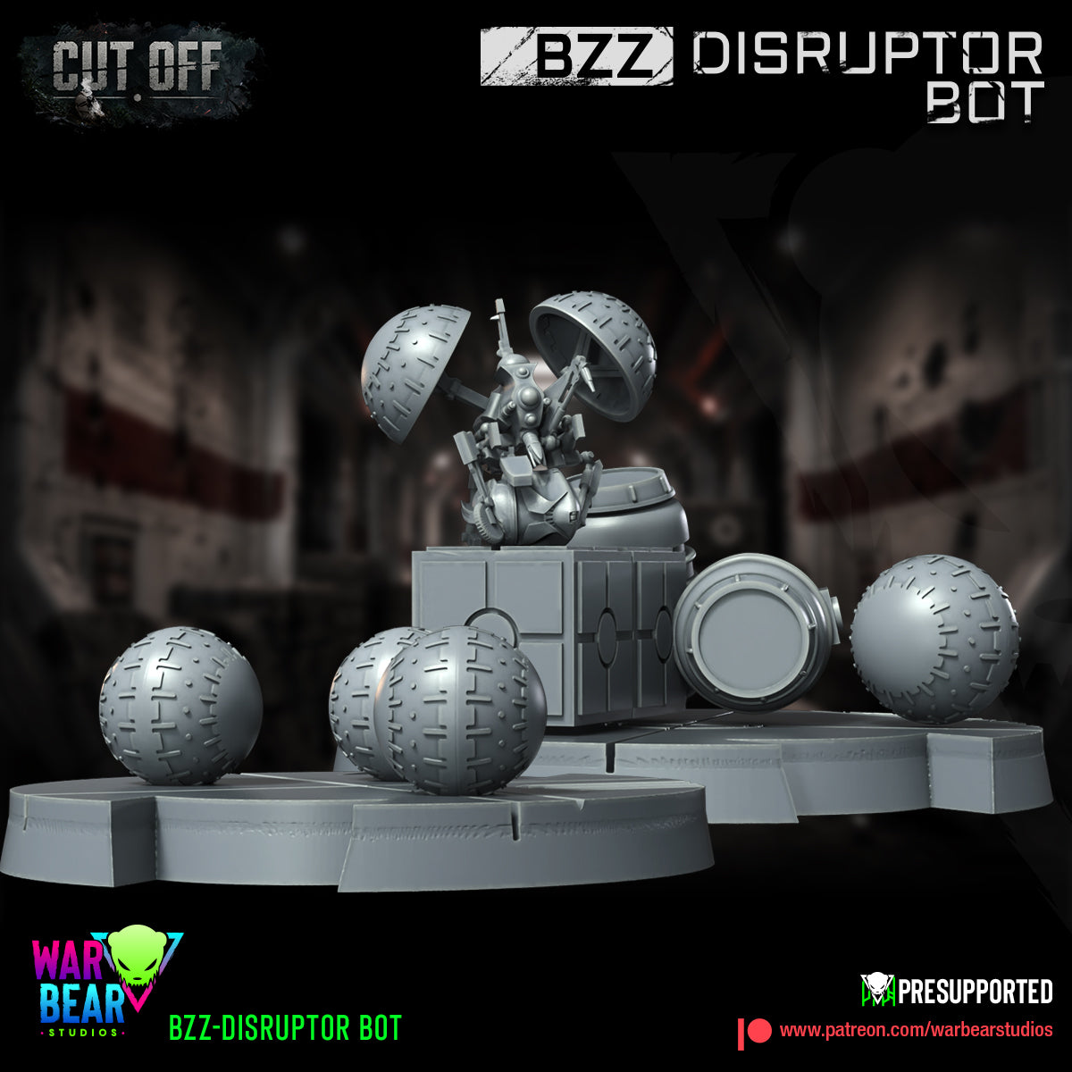 4 x Bzz Disruptor Bots starwars rpg legion shatterpoint - war bear
