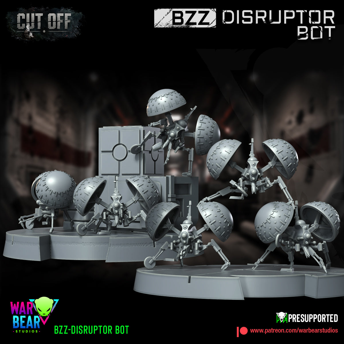 4 x Bzz Disruptor Bots starwars rpg legion shatterpoint - war bear