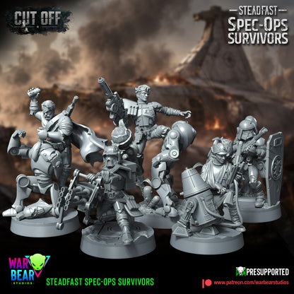 5 x Steadfast Spec Op Survivors star wars legion rpg shatterpoint warbear