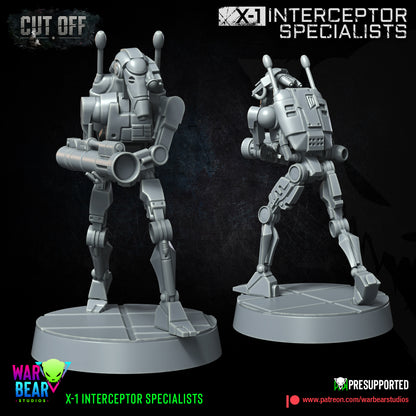 6 x X1 Droid Interceptor Specialists star wars legion rpg shatterpoint warbear