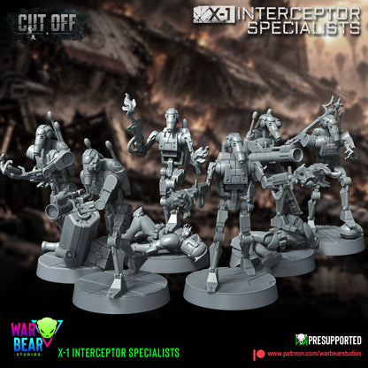 6 x X1 Droid Interceptor Specialists star wars legion rpg shatterpoint warbear