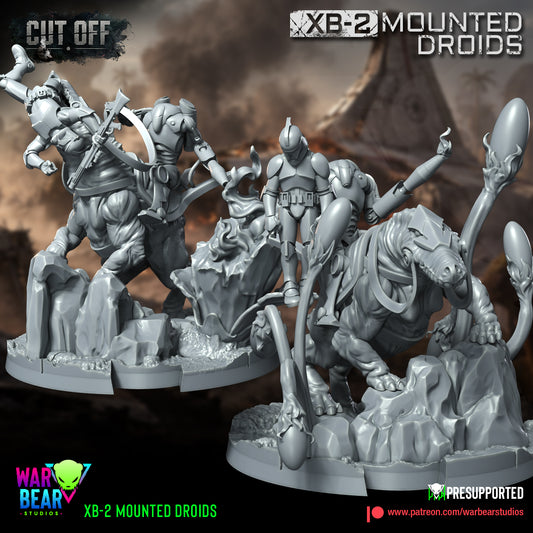 4 x XB-2-Mounted-Droids Star Wars legion shatterpoint compatible warbear