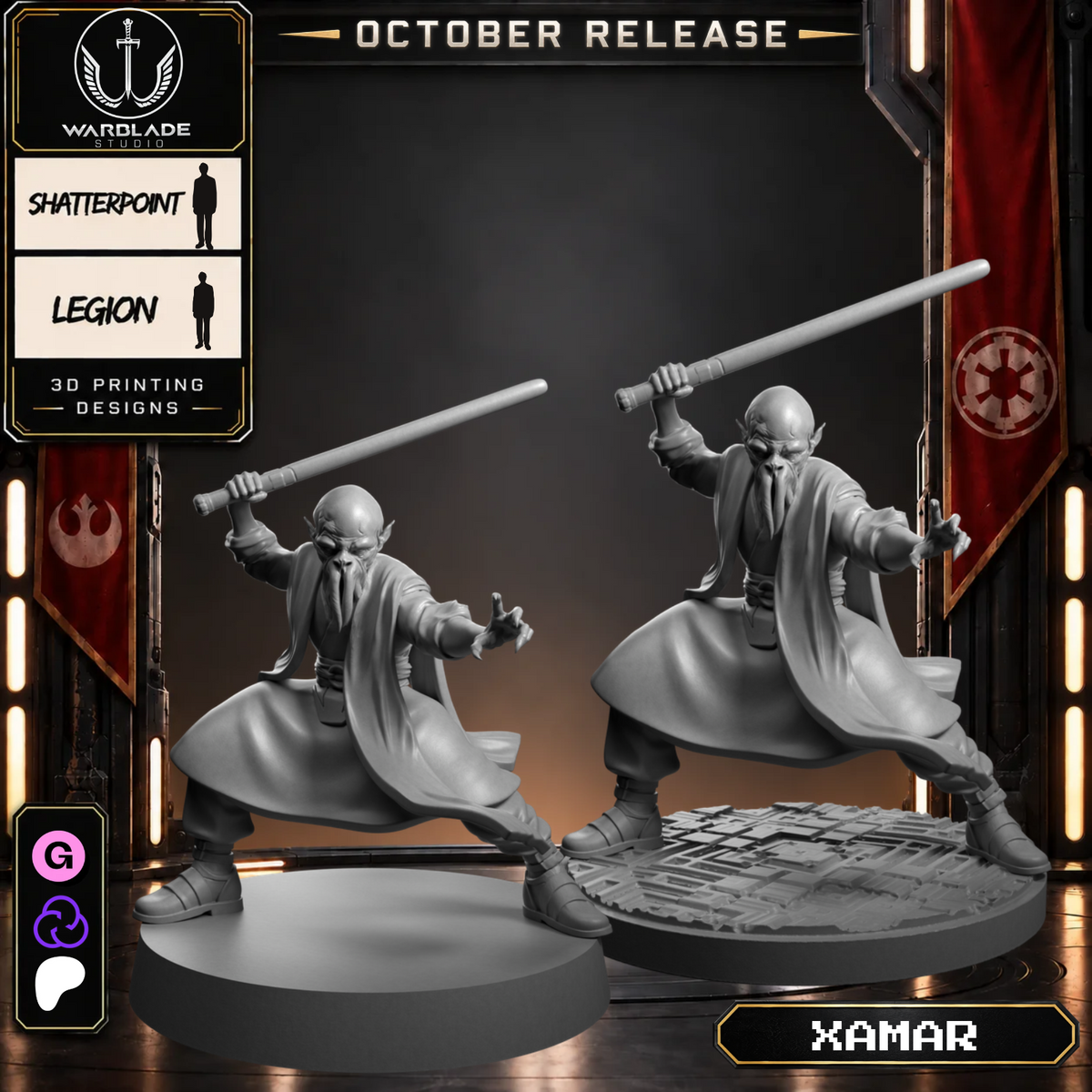Warblade October 2026 collection - StarWars legion shatterpoint RPG compatible