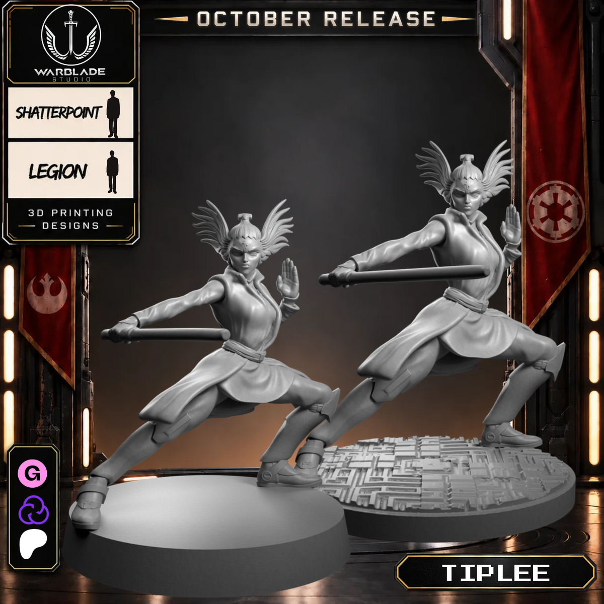 Warblade October 2026 collection - StarWars legion shatterpoint RPG compatible