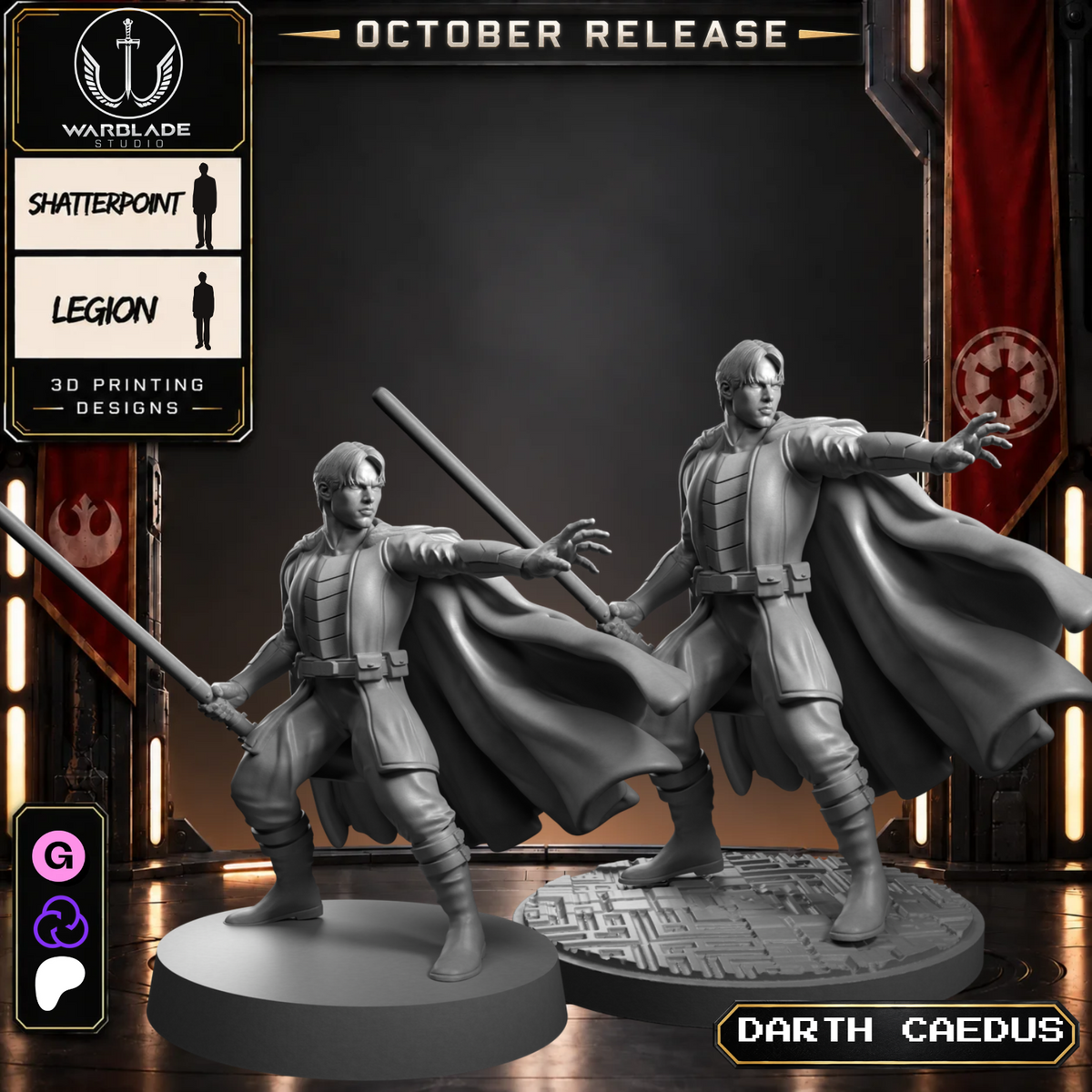 Warblade October 2026 collection - StarWars legion shatterpoint RPG compatible