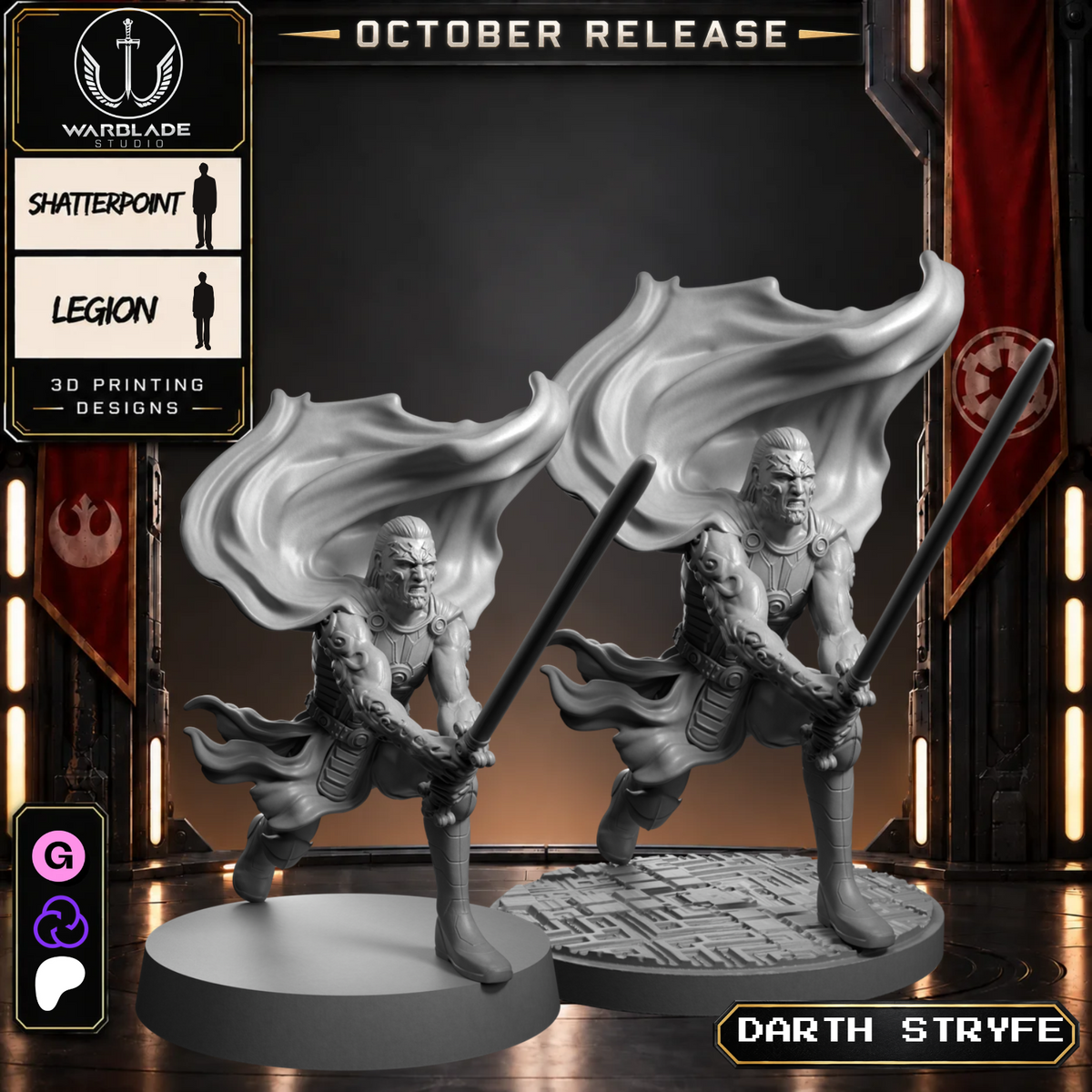 Warblade October 2026 collection - StarWars legion shatterpoint RPG compatible