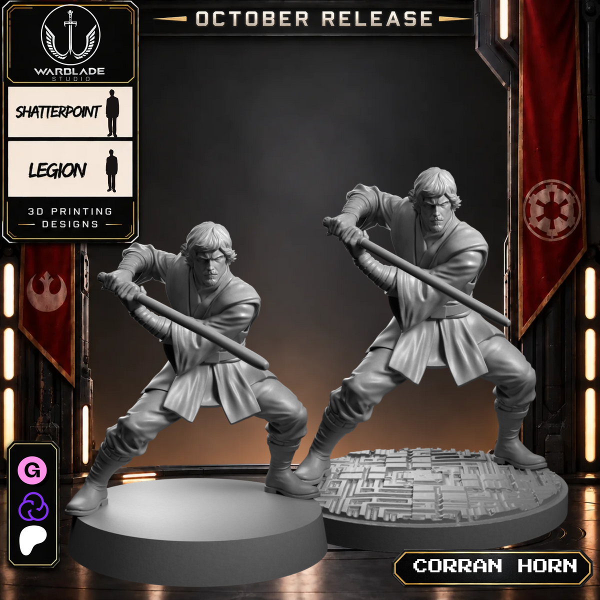 Warblade October 2026 collection - StarWars legion shatterpoint RPG compatible