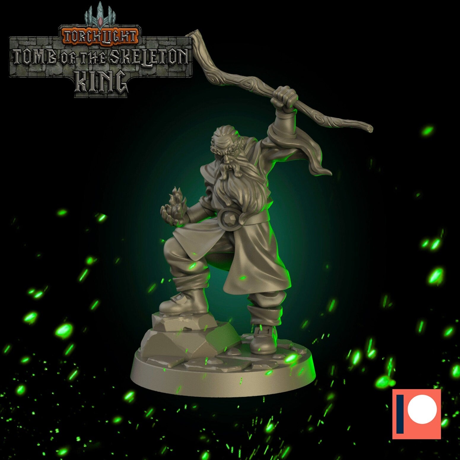 D&D Fantasy RPG gaming set - Torchlight studio miniatures Tomb of the Skeleton King