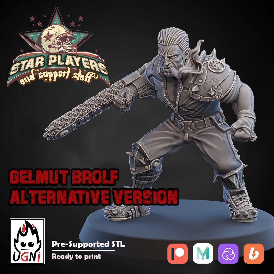 Gelmut Brolf Fantasy Football Star Player by Ugni