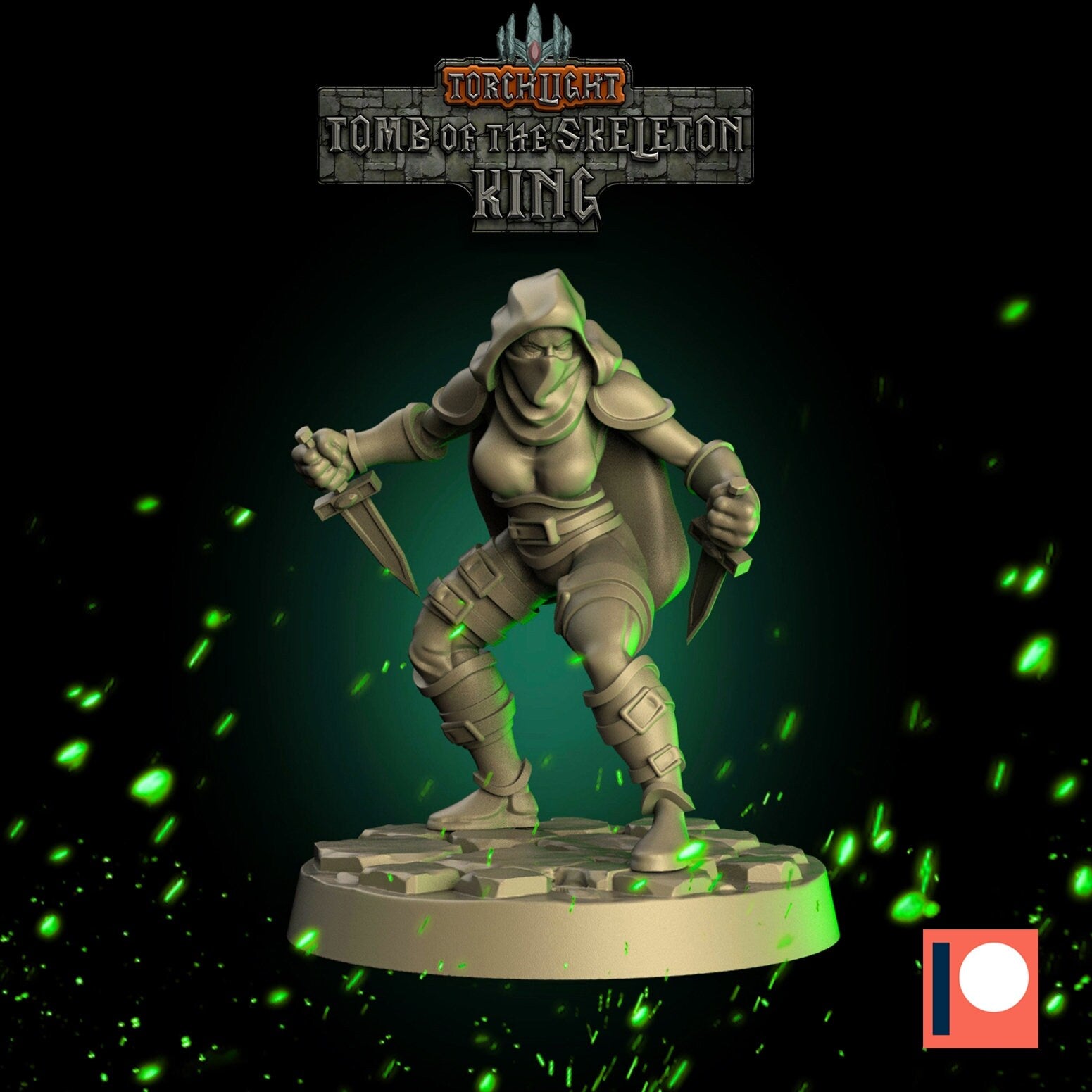 D&D Fantasy RPG gaming set - Torchlight studio miniatures Tomb of the Skeleton King