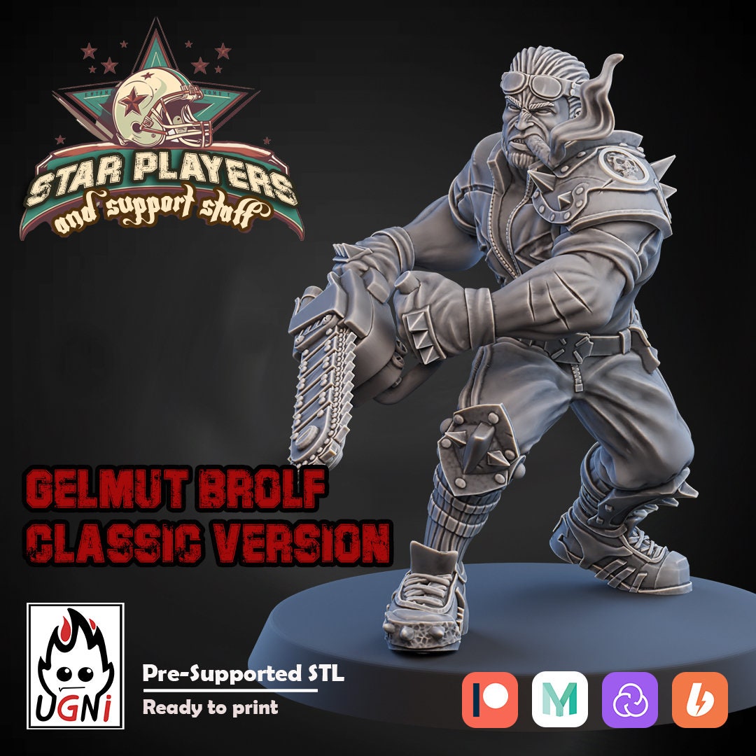 Gelmut Brolf Fantasy Football Star Player by Ugni