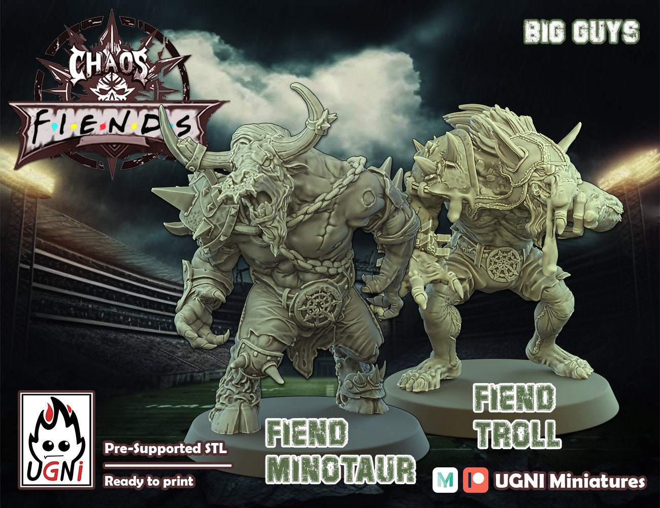 Chaos Renegades Fiends Fantasy Football Team by Ugni