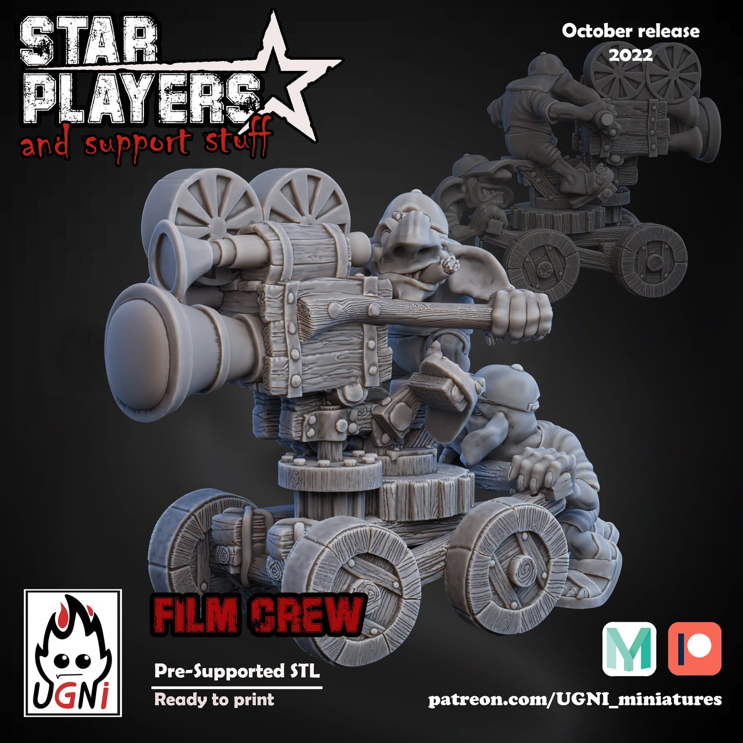 Goblin Film / Camera Crew Fantasy Football Star Player by Ugni