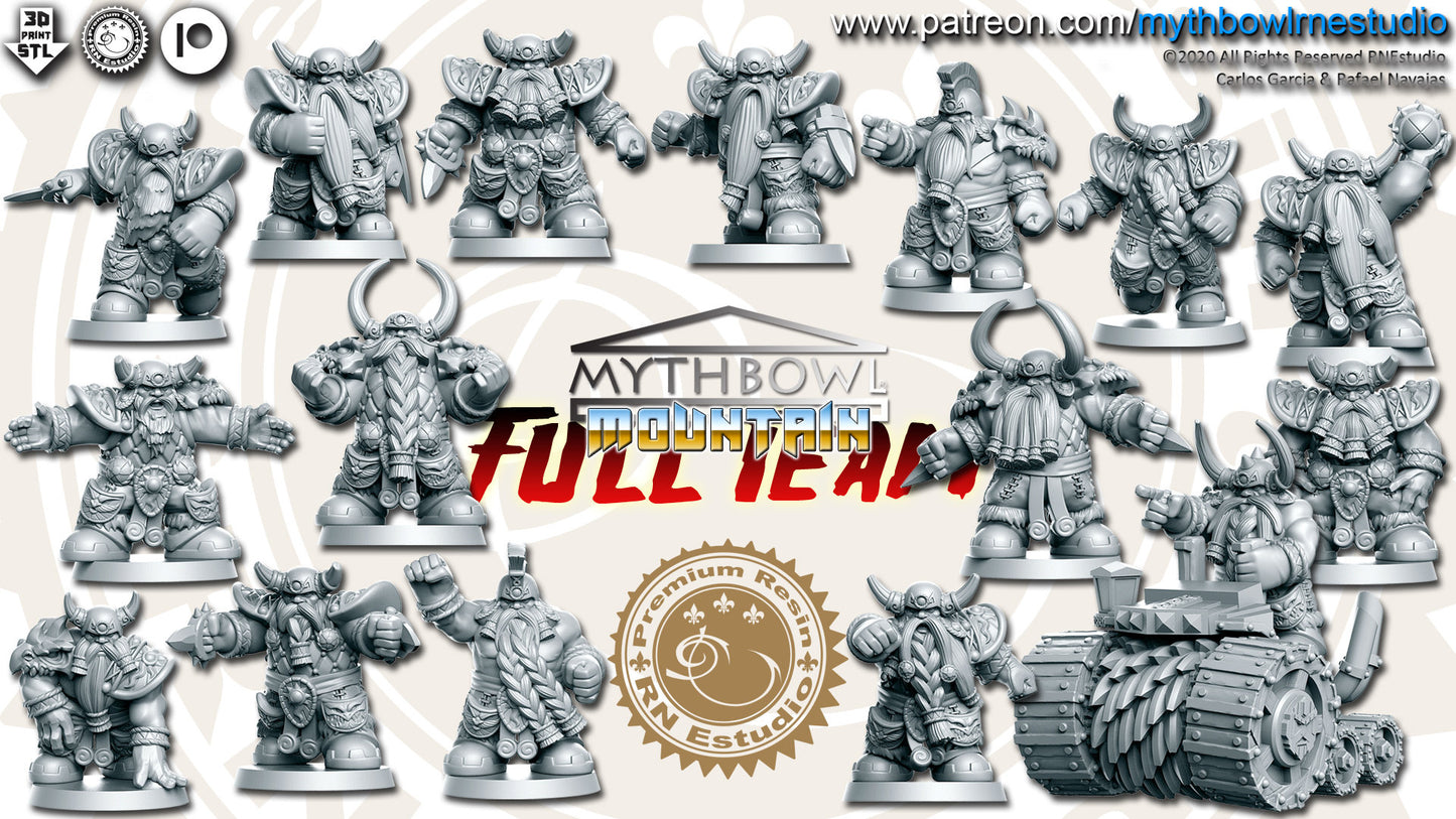 Dwarves Mountain Fantasy Football Team - RN Studios Mythbowl