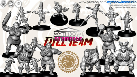 Lizardmen Stampede Fantasy Football Team - RN Studios Mythbowl