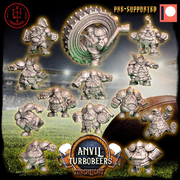 Dwarf Anvil Turbobeers Fantasy Football team - Torchlight