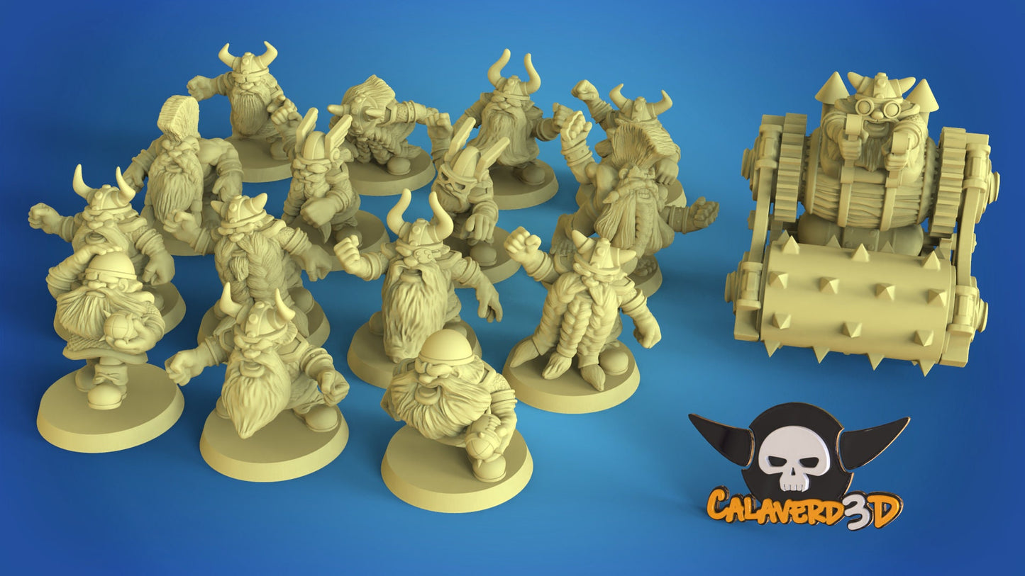 Big Head Dwarf Fantasy Football team - Calaverd3D