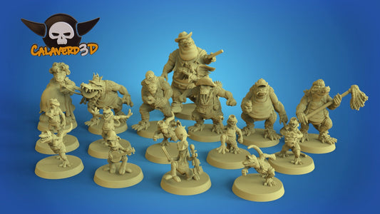 Redneck Lizardmen Fantasy Football Team - Calaverd3D