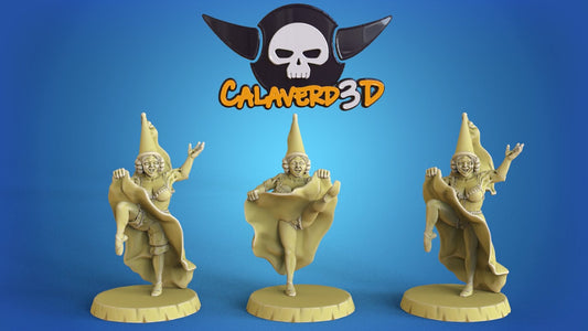 3x Cheerleaders Fantasy Football star player - Calaverd3D