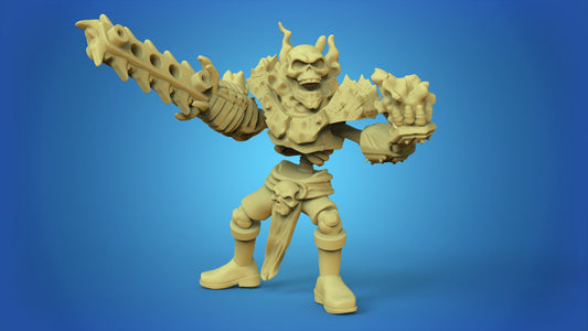 Undead chainsaw guy Fantasy Football star player - Calaverd3D