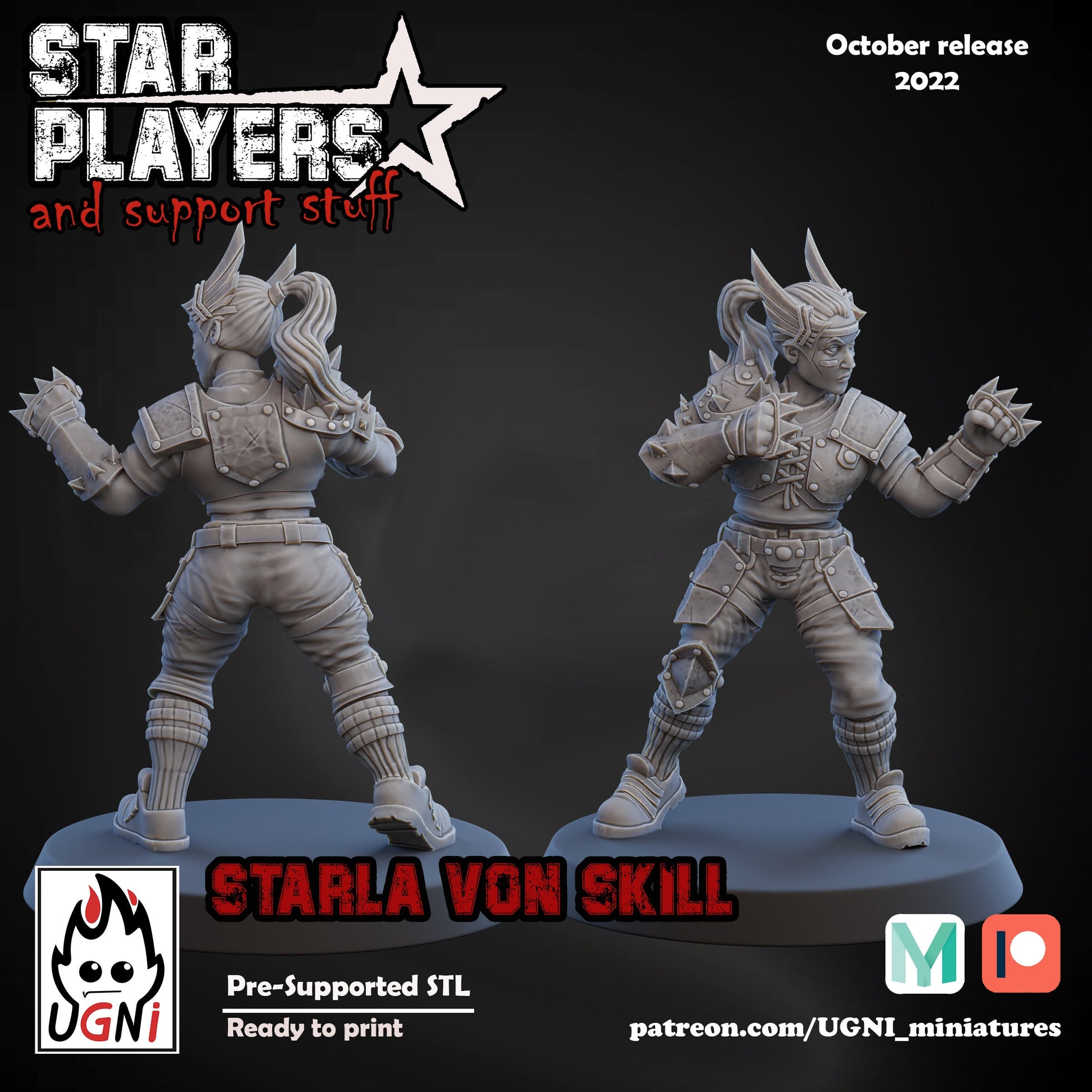 Starla von kill Fantasy Football Star Player by Ugni