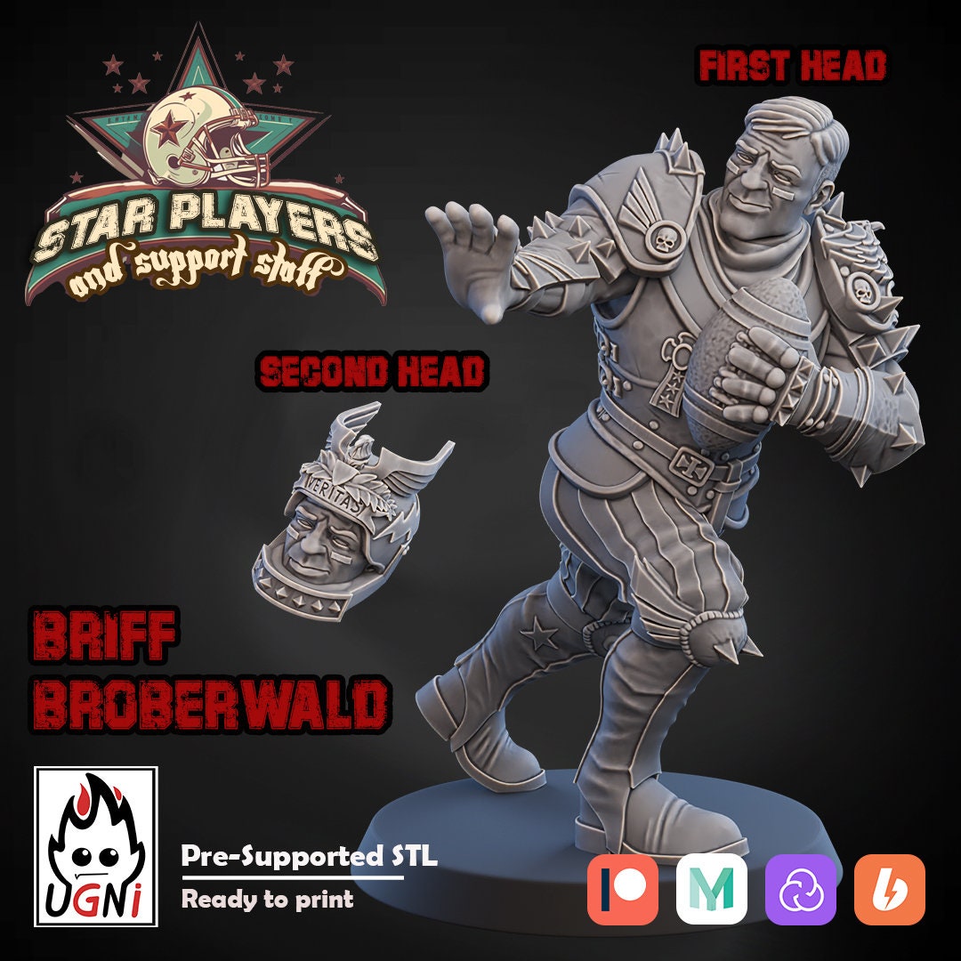 Briff Broberwald Fantasy Football Star Player by Ugni